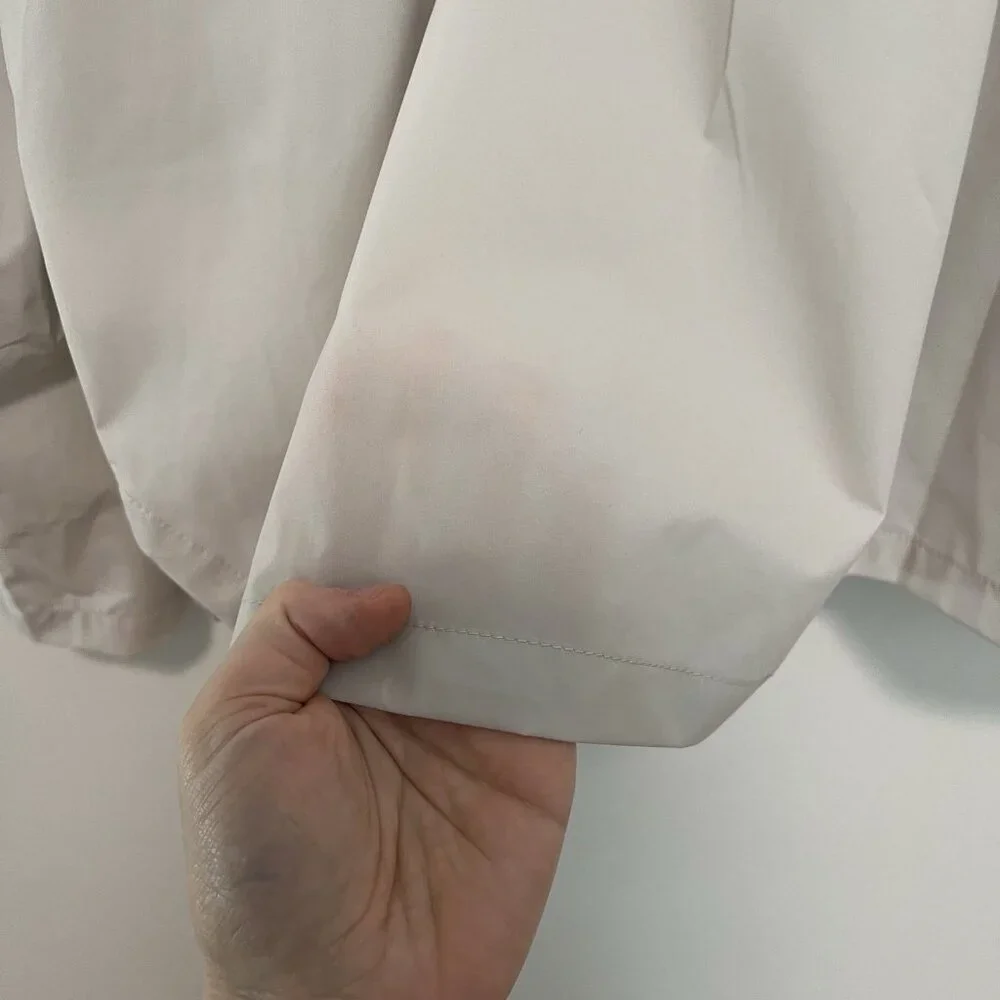 Rains Mito Overshirt‎ Lightweight Breathable Shirt Jacket In Matrix Cream Large